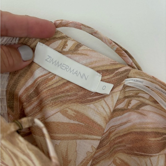 Zimmermann linen midi/maxi dress. Pristine. Worn once. Removal straps. - Picture 3 of 5